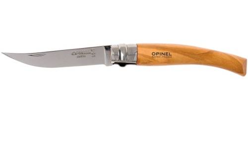 5891 Opinel Нож складной филейный№8 VRI Folding Slim Olivewood фото 10